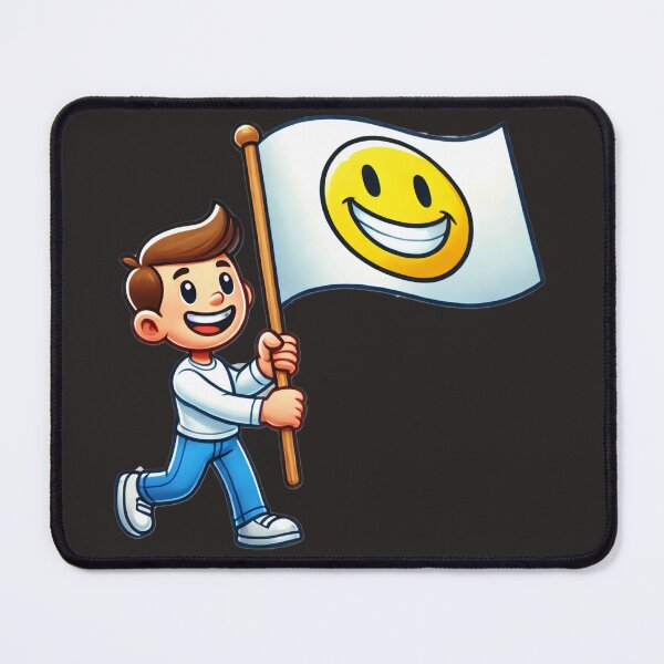 Item preview, Man with a smiling flag designed and sold by ŁUKASZ Myszka.