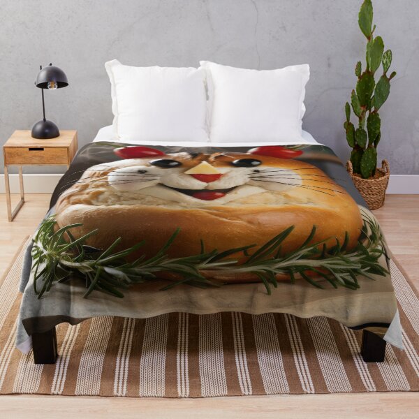 Item preview, Bread in the shape of a smiling animal. designed and sold by MyHappyArtShop.