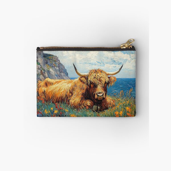 Item preview, Highland Cow inspired by Van Gogh Scottish Cattle Scottish Highlander designed and sold by ArtHouseNiklas.