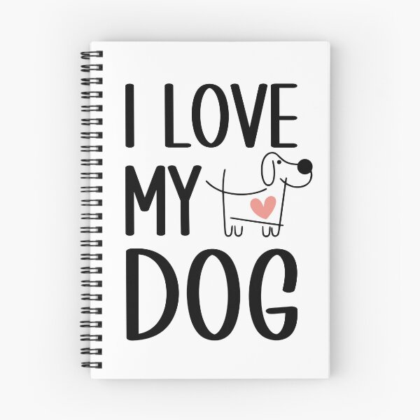 Item preview, I Love My Dog Minimalist Dog Outline Design designed and sold by Infinitee8hirts.