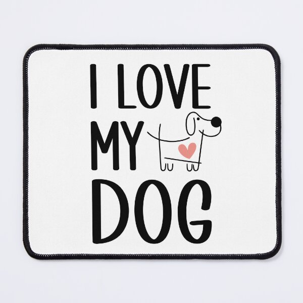 Item preview, I Love My Dog Minimalist Dog Outline Design designed and sold by Infinitee8hirts.