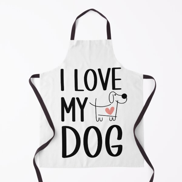 Item preview, I Love My Dog Minimalist Dog Outline Design designed and sold by Infinitee8hirts.