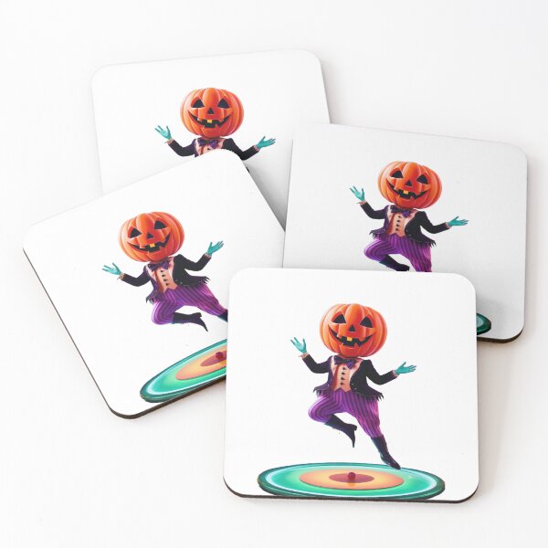 Artikelvorschau, Spukender Kirmeskünstler Mikrobe auf runder Bühne – Halloween Design entworfen und verkauft von AdoraSticks.