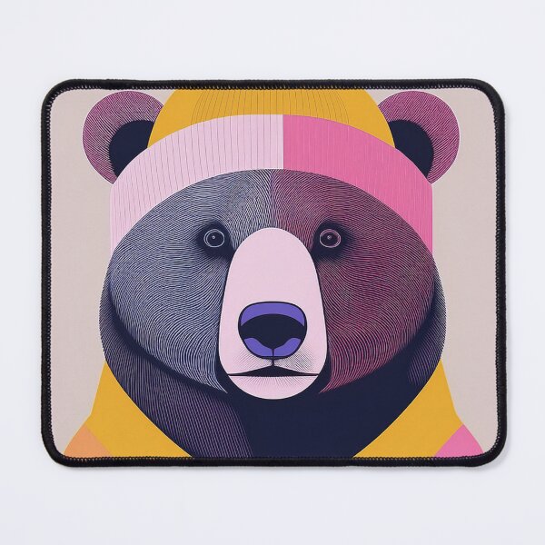 Item preview, Cosy Winter Grizzly Bear Portrait Illustration designed and sold by Adam Regester.