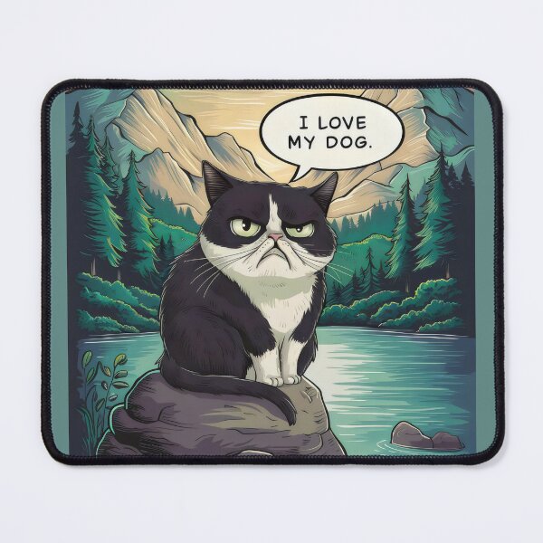 Item preview, Cat by the river. designed and sold by MyHappyArtShop.
