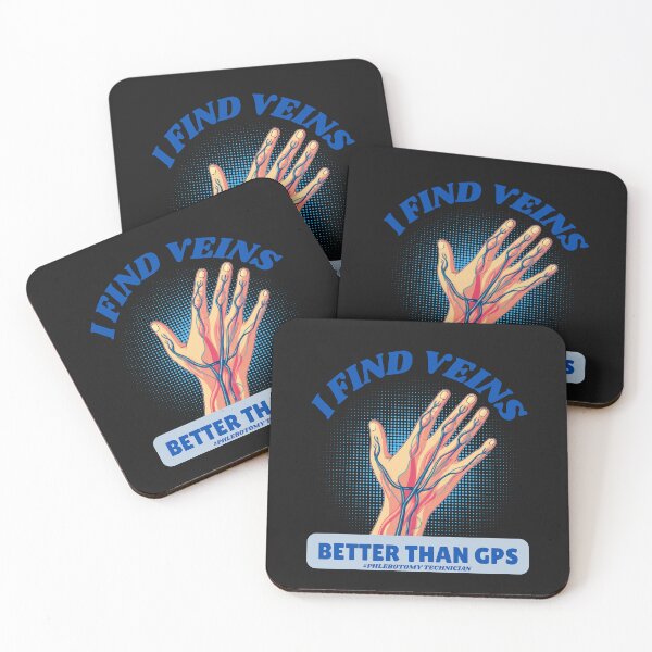 Item preview, I Find Veins Better Than GPS: Funny Phlebotomy Technician Illustration designed and sold by elynne9.
