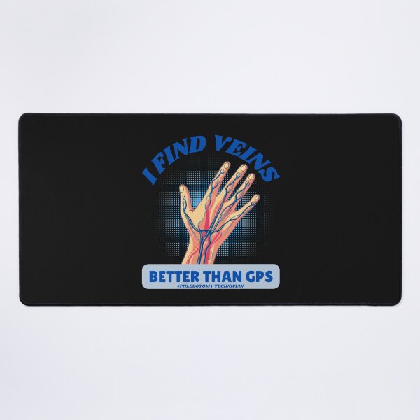Item preview, I Find Veins Better Than GPS: Funny Phlebotomy Technician Illustration designed and sold by elynne9.