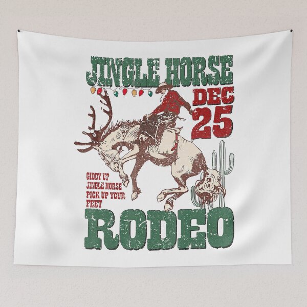Item preview, Jingle Horse Dec 25 Giddy Up Pick Up Your Feet Rodeo Howdy designed and sold by Celestivog.