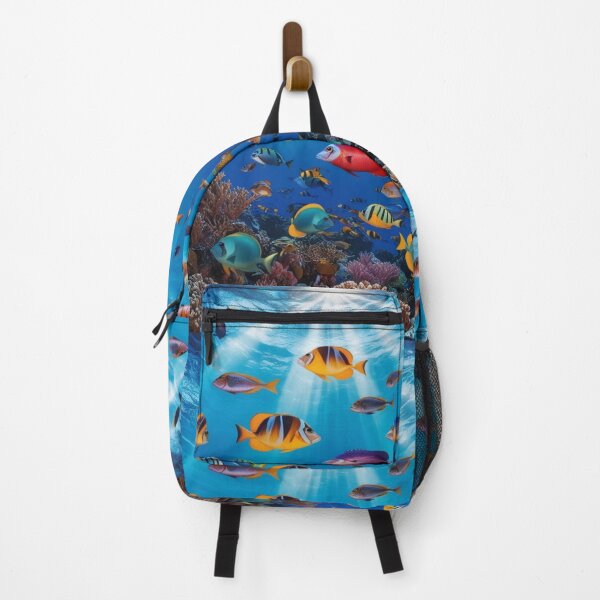 Item preview, Colorful fish in the deep sea with beautiful coral reefs designed and sold by Boooart.