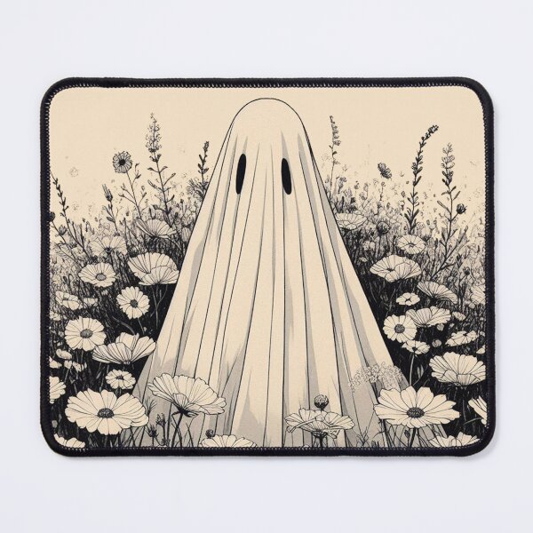 Item preview, Vintage White Ghost in Flower Field designed and sold by GhostDigger.