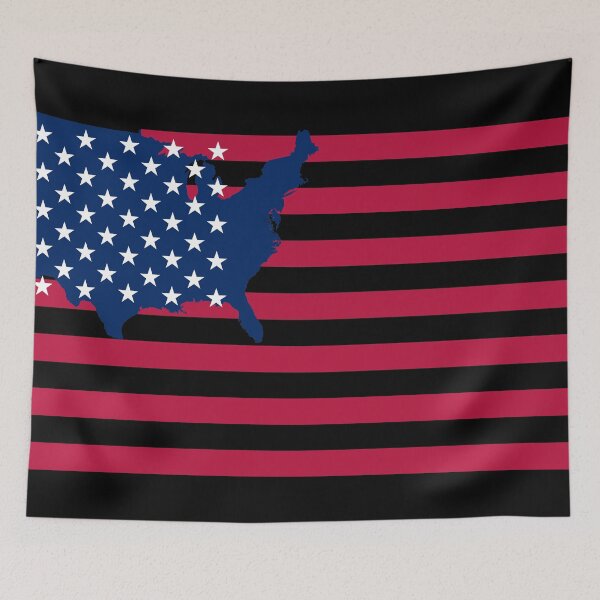 Item preview, United States, silhouette mixed with the US flag. the nation of freedom and the possibility of change. designed and sold by rikyfreestyle.