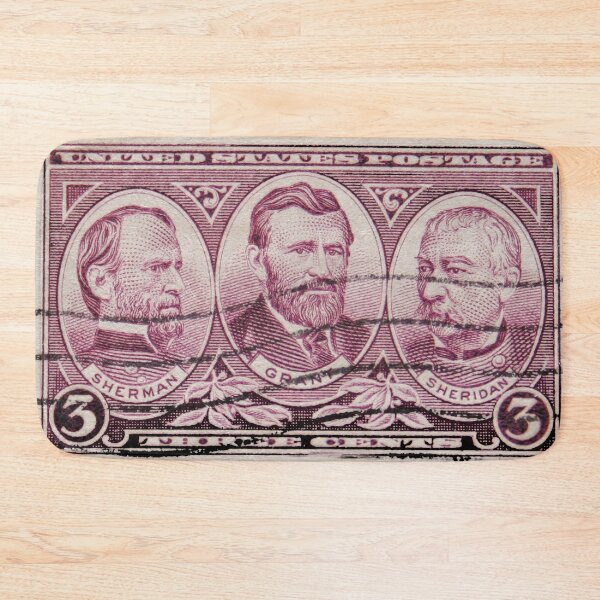 Item preview, Old postage stamp with Grant, Sherman and Sheridan designed and sold by Photopat.