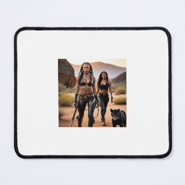 Item preview, Two Female Bounty Hunters and their Black Panther designed and sold by Marcus Emil Askins.