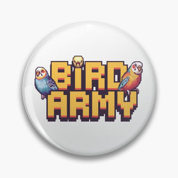 Item preview, Bird Army: Budgies designed and sold by 8bitdecalworld.