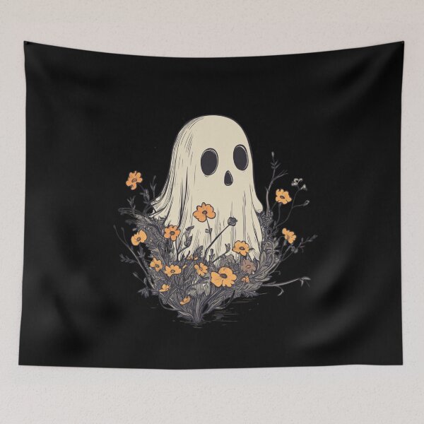 Item preview, Ghost with Flowers  designed and sold by matixxx.