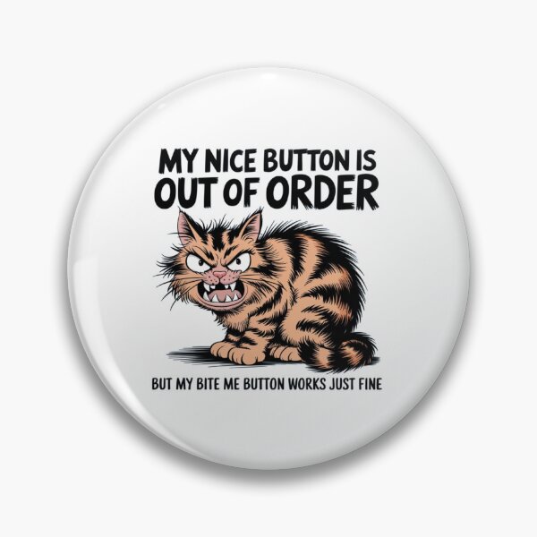 Item preview, Angry Cat, Bite me, grumpy, funnyfits70, Humor, Funny,  designed and sold by FunnyFits70.