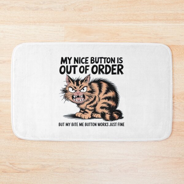 Item preview, Angry Cat, Bite me, grumpy, funnyfits70, Humor, Funny,  designed and sold by FunnyFits70.