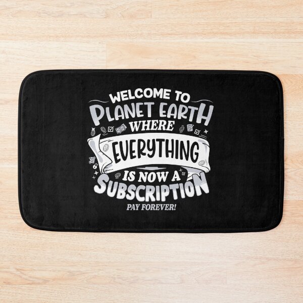 Item preview, Subscription Overlords - funny typography designed and sold by therocketman.