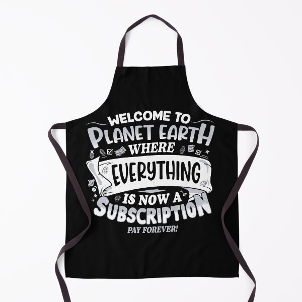 Item preview, Subscription Overlords - funny typography designed and sold by therocketman.