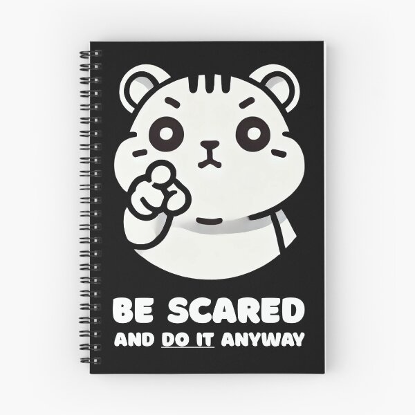 Item preview, Be Scared And Do It Anyway Hamster Motivation designed and sold by Me-Meme.