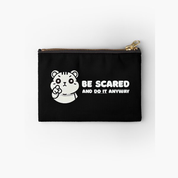 Item preview, Be Scared And Do It Anyway Hamster Motivation designed and sold by Me-Meme.