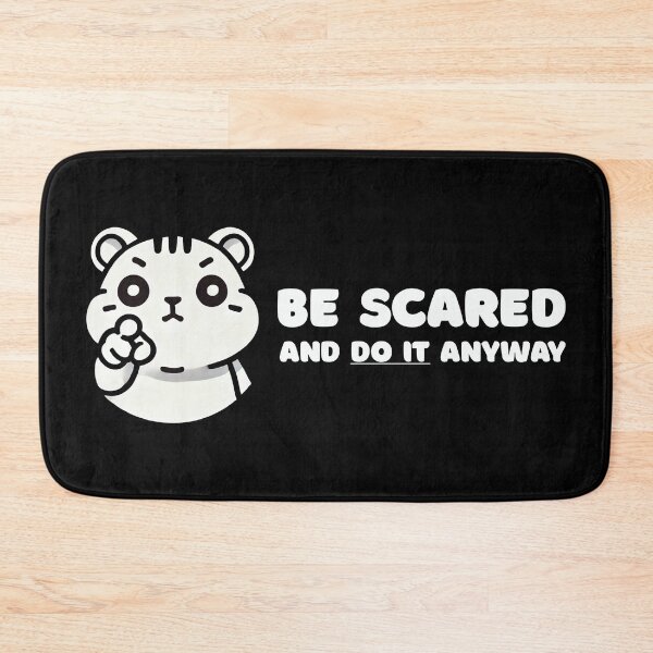 Item preview, Be Scared And Do It Anyway Hamster Motivation designed and sold by Me-Meme.