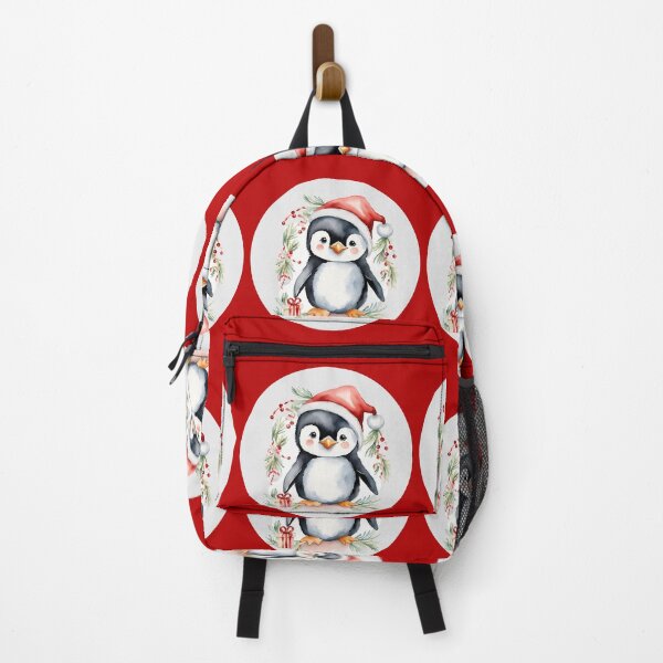 Item preview, Christmas Penguin Watercolor, Santa's little helper designed and sold by KolorellaS.