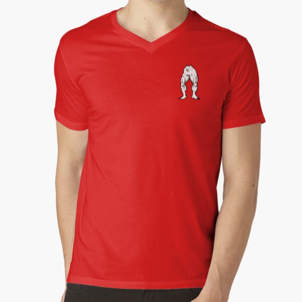 Chat Macho Leg V-Neck T-Shirt
