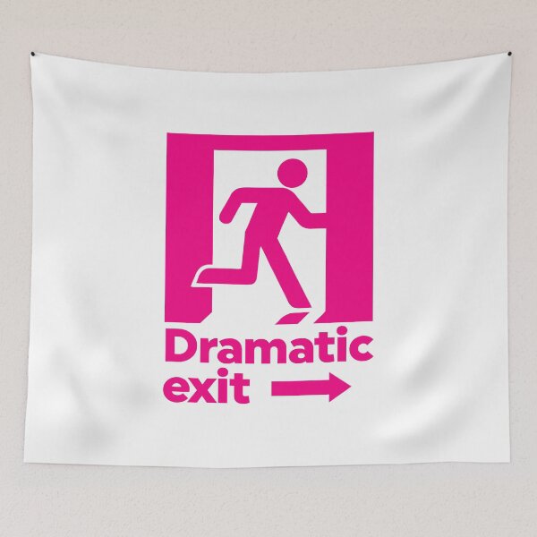 Item preview, Dramatic Exit Sign designed and sold by ZoollGraphics.