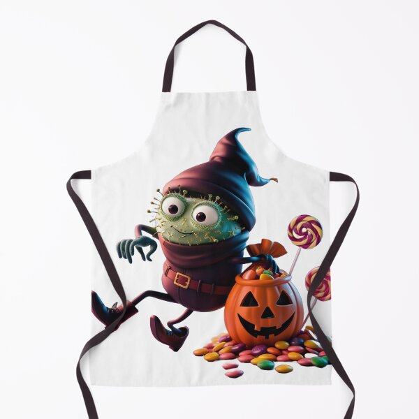 Item preview, Cheeky Candy Thief Microbe with Halloween Loot – Spooky Fun Design designed and sold by AdoraSticks.
