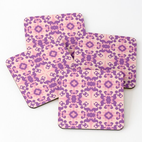 Item preview, Intricate Floral Patterned Wallpaper in Vibrant Pink and Purple Hues designed and sold by Salahuddin190.