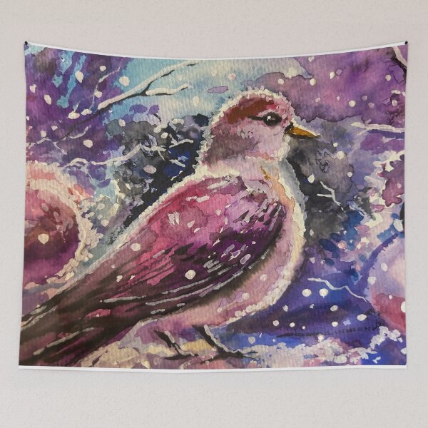 Item preview, Watercolor Painting of a Snowbird designed and sold by TheArtCave.