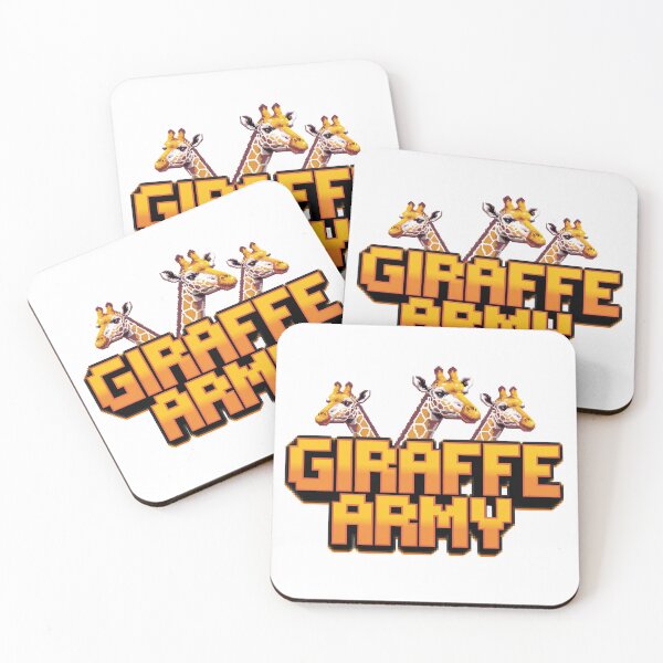 Item preview, Giraffe Army: Tall Guardians designed and sold by 8bitdecalworld.