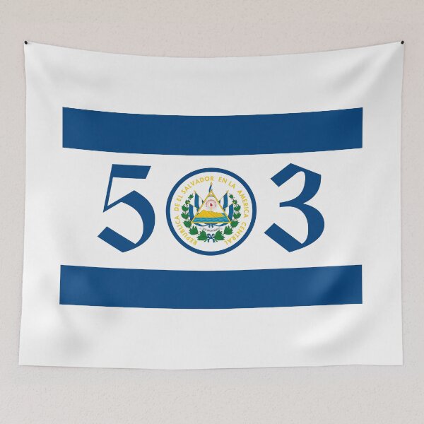 Item preview, El Salvador 503 Flag Guanaco Design designed and sold by estudio3e.