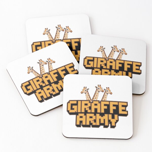 Item preview, Giraffe Army: Tall Guardians designed and sold by 8bitdecalworld.