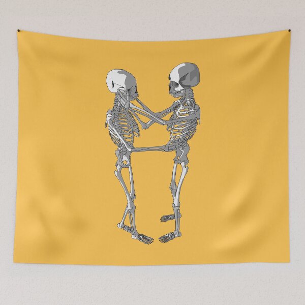 Item preview, Skeletons embracing designed and sold by m-yoga-store.