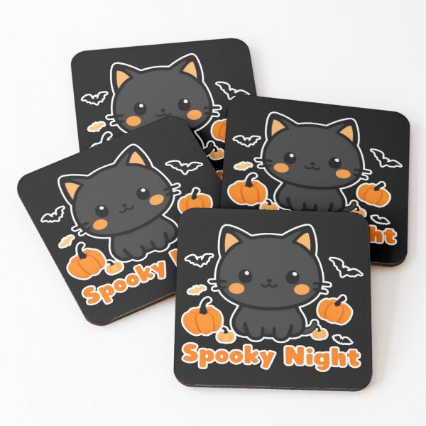 Item preview, halloween black cat, cute kitty designed and sold by taechion.