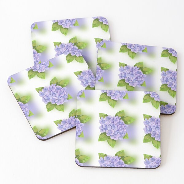 Item preview, floral pattern, hydrangea, flowers, purple, pink, leaves, green, pattern designed and sold by Tetiana Pohurska.