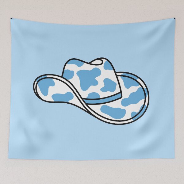 Item preview, Cow Animal Print Hat. Blue Yeehaw. Cowboy Hat. Cowgirl. designed and sold by CoCoArt-Ua.