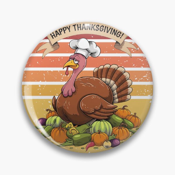 Item preview,  Funny Thanksgiving Turkey Cook , Green Vegetarian  Food Pumpkin designed and sold by KolorellaS.