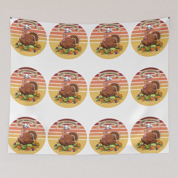 Item preview,  Funny Thanksgiving Turkey Cook , Green Vegetarian  Food Pumpkin designed and sold by KolorellaS.