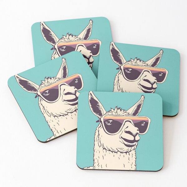 Item preview, Llama with Shades designed and sold by ColorArtByEric.
