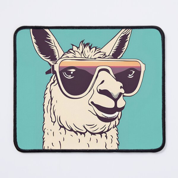 Item preview, Llama with Shades designed and sold by ColorArtByEric.