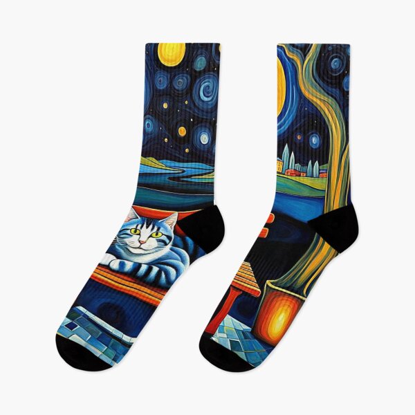 Item preview, Cat under the stars 4 designed and sold by George Hutton Hunter.