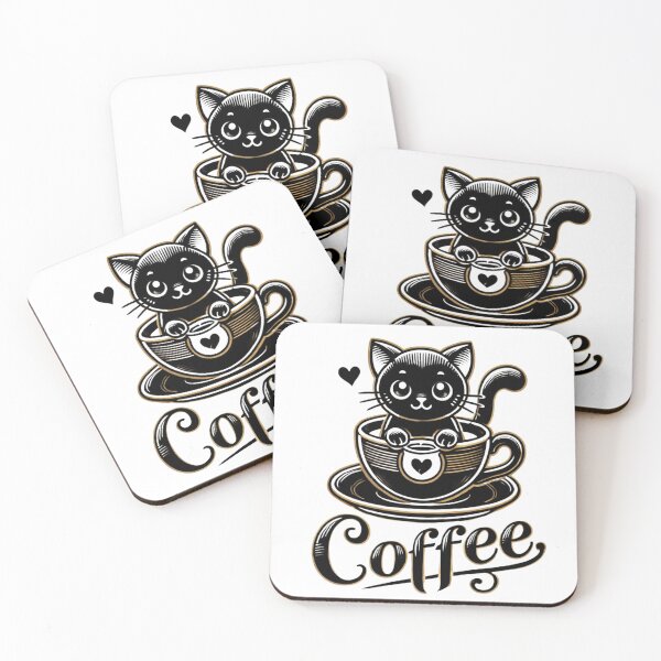 Item preview, Coffee Cat designed and sold by JediKittenWars.