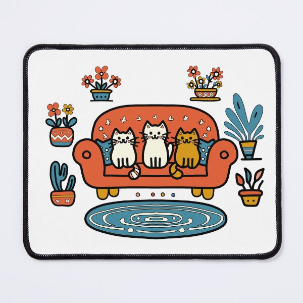 Item preview, KittyKat - Kittens on a Sofa designed and sold by KittyKatCats.