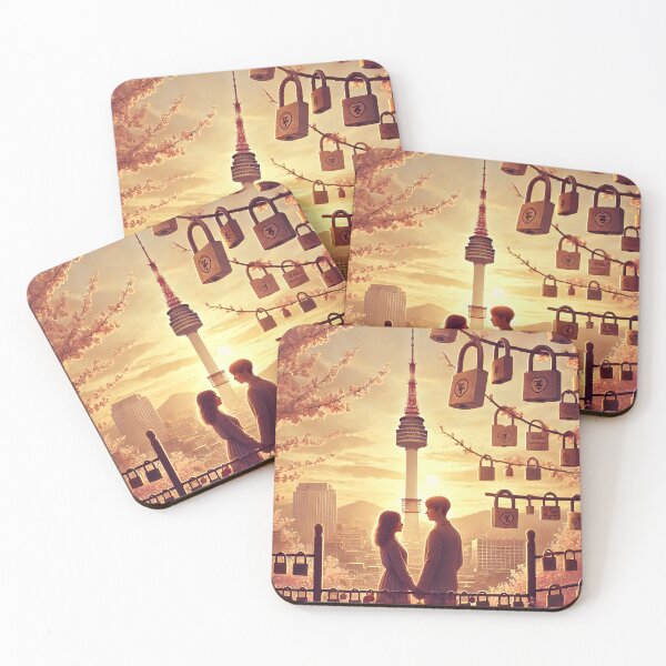 Item preview, Poetic N Seoul Tower Couple designed and sold by unrealartwork.