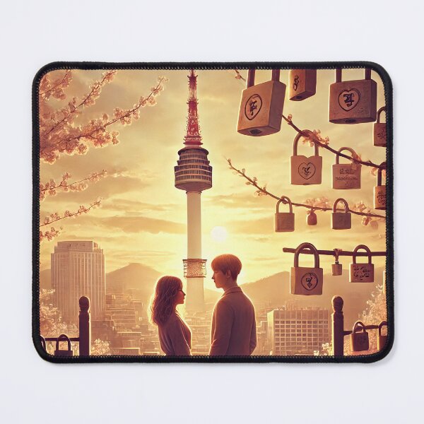 Item preview, Poetic N Seoul Tower Couple designed and sold by unrealartwork.