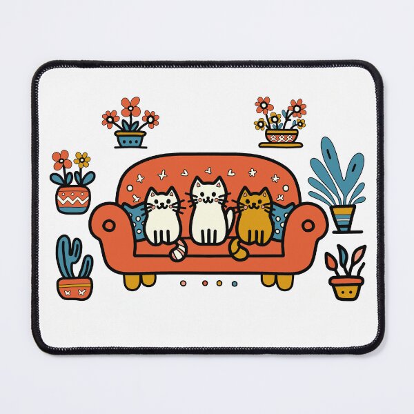 Item preview, KittyKat - Kittens on a Sofa designed and sold by KittyKatCats.