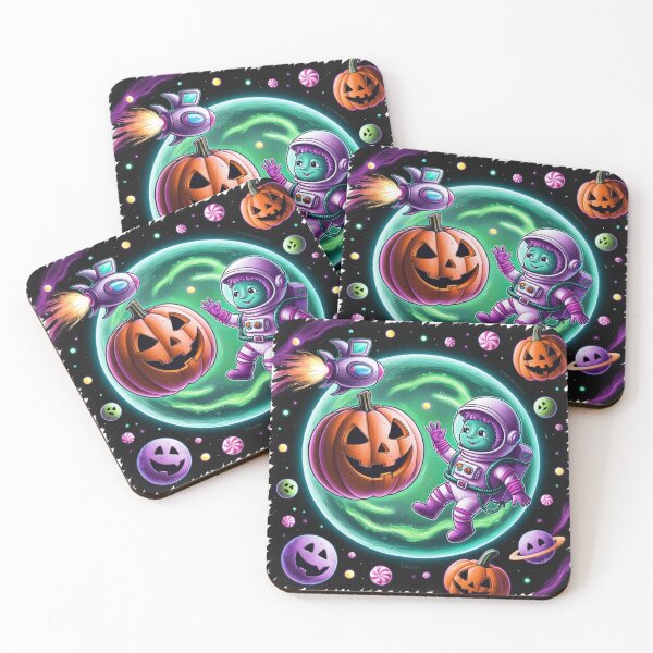 Item preview, Astronaut Microbe Exploring Pumpkin Planet – Cosmic Halloween Design designed and sold by AdoraSticks.